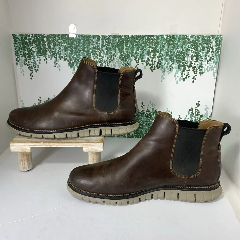 Cole Haan Zerogrand Chelsea Brown Boots Men's Size 10.5M C30164